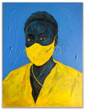 Annan AFFOTEY "Yellow Mask" Painting