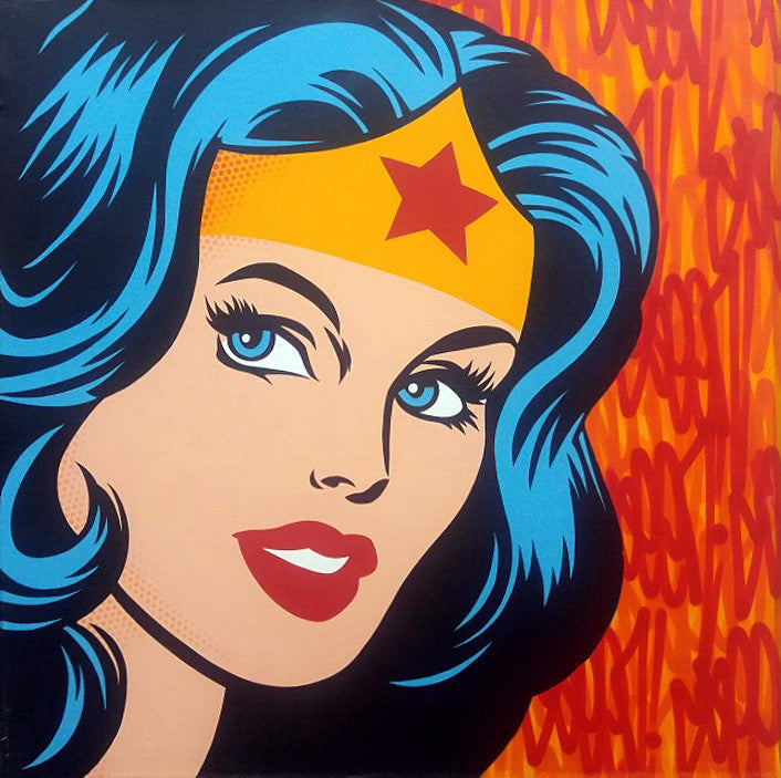 SEEN - "Wonder Woman" Aerosol on Canvas